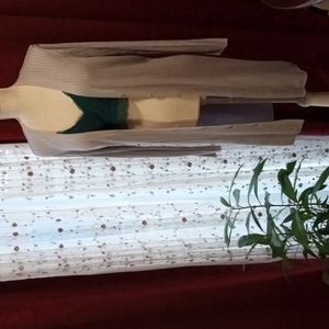 Cozy Ribbed Lightweight Button Down Cardigan Sweater in Soft Gray| Sz XL